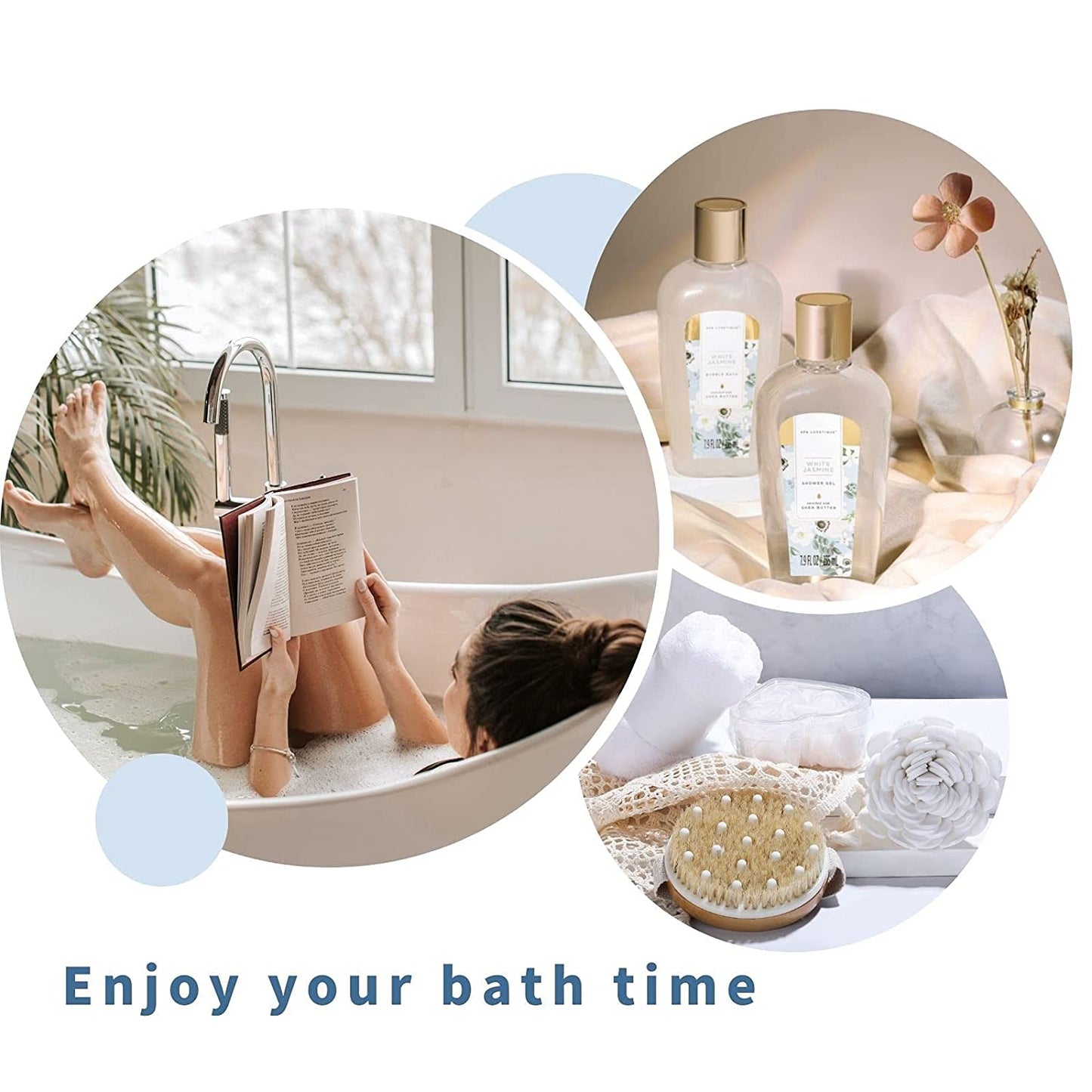 Spa Gift Baskets, Spa Gifts for Women, 15Pcs Spa Gift Set Includes Bath Bombs, Essential Oil, Hand Cream