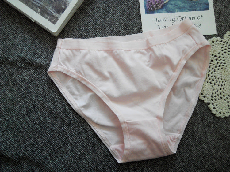 Wechat One Piece Of Foreign Trade Women's White Combed Cotton Underwear Bag Hip Plus Size Fat Mm Briefs Wholesale