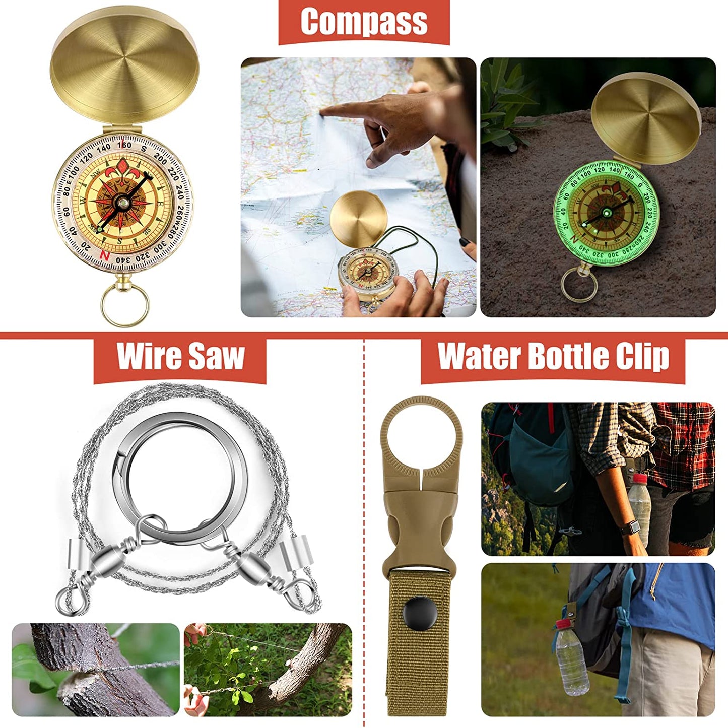 Gifts for Men Dad Husband, Christmas Day, Survival Kits 14 in 1,Survival Gear and Equipment, Cool Gadget Gifts