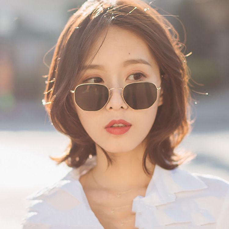Retro Small Square Sunglasses Ocean Fashion Street Shooting Colorful Sunglasses Women Sunglasses