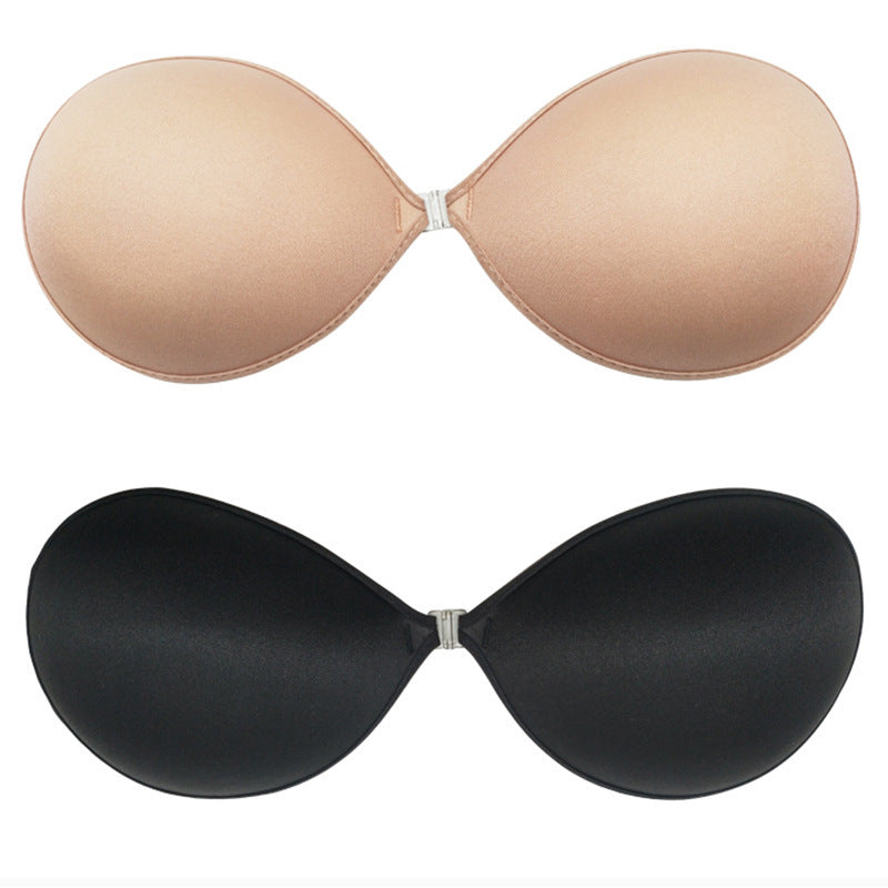 One-piece Strapless Anti-bump Silicone Chest Stickers Seamless Glossy Gathered Beautiful Back Open Back Sexy Invisible Bra