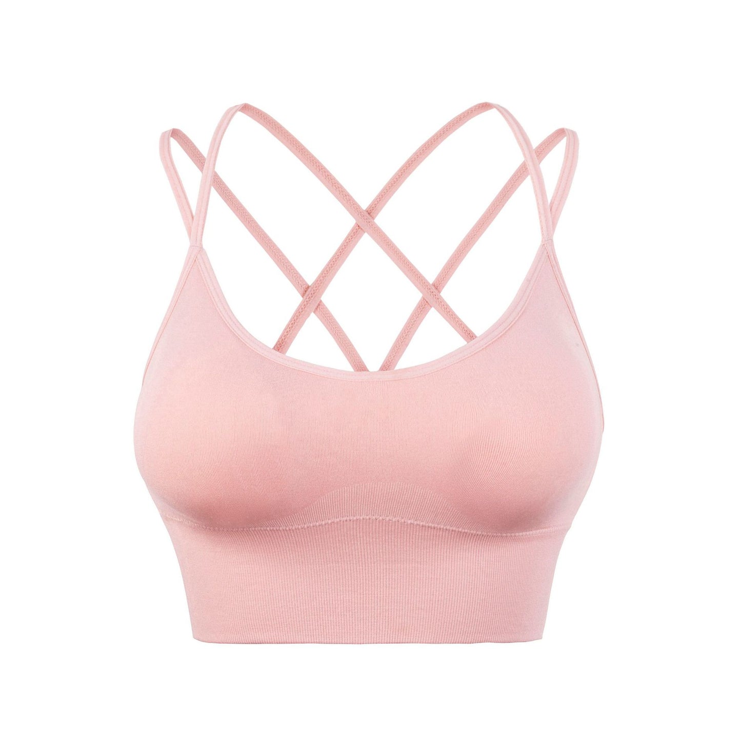 Thin Straps Cross Beautiful Back Yoga Sports Bra Quick-drying Shock-proof Running Fitness Sports