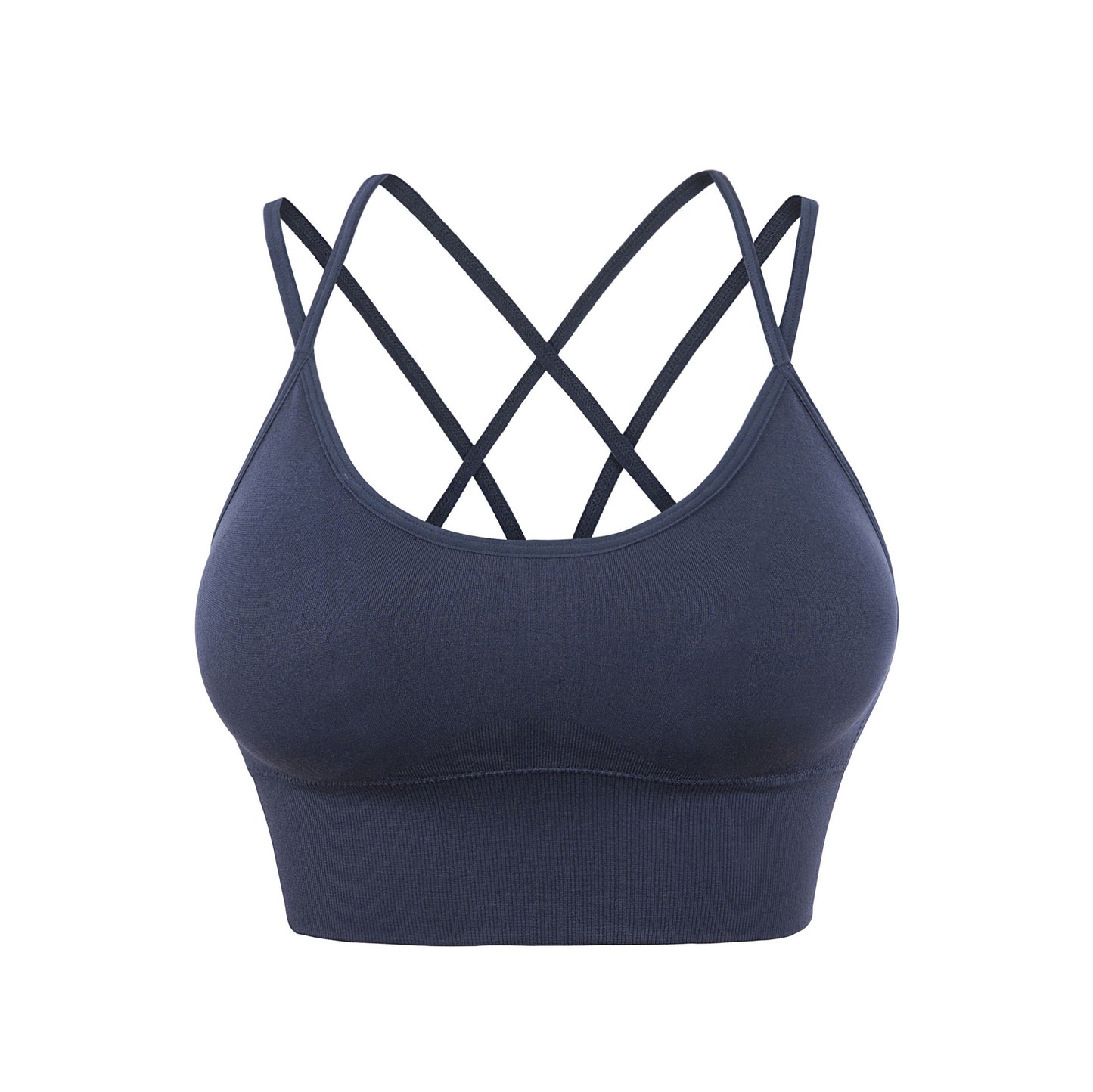 Thin Straps Cross Beautiful Back Yoga Sports Bra Quick-drying Shock-proof Running Fitness Sports
