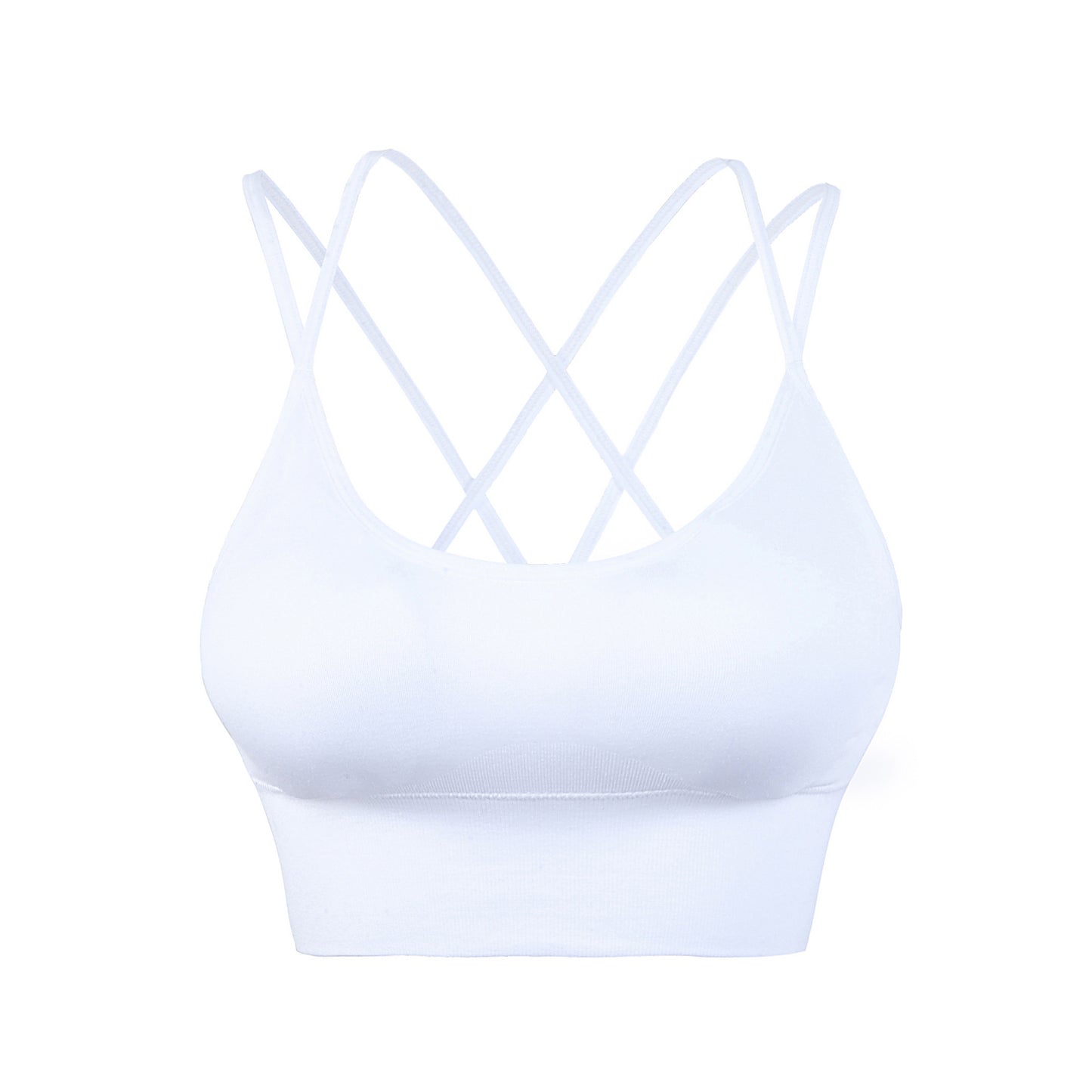 Thin Straps Cross Beautiful Back Yoga Sports Bra Quick-drying Shock-proof Running Fitness Sports