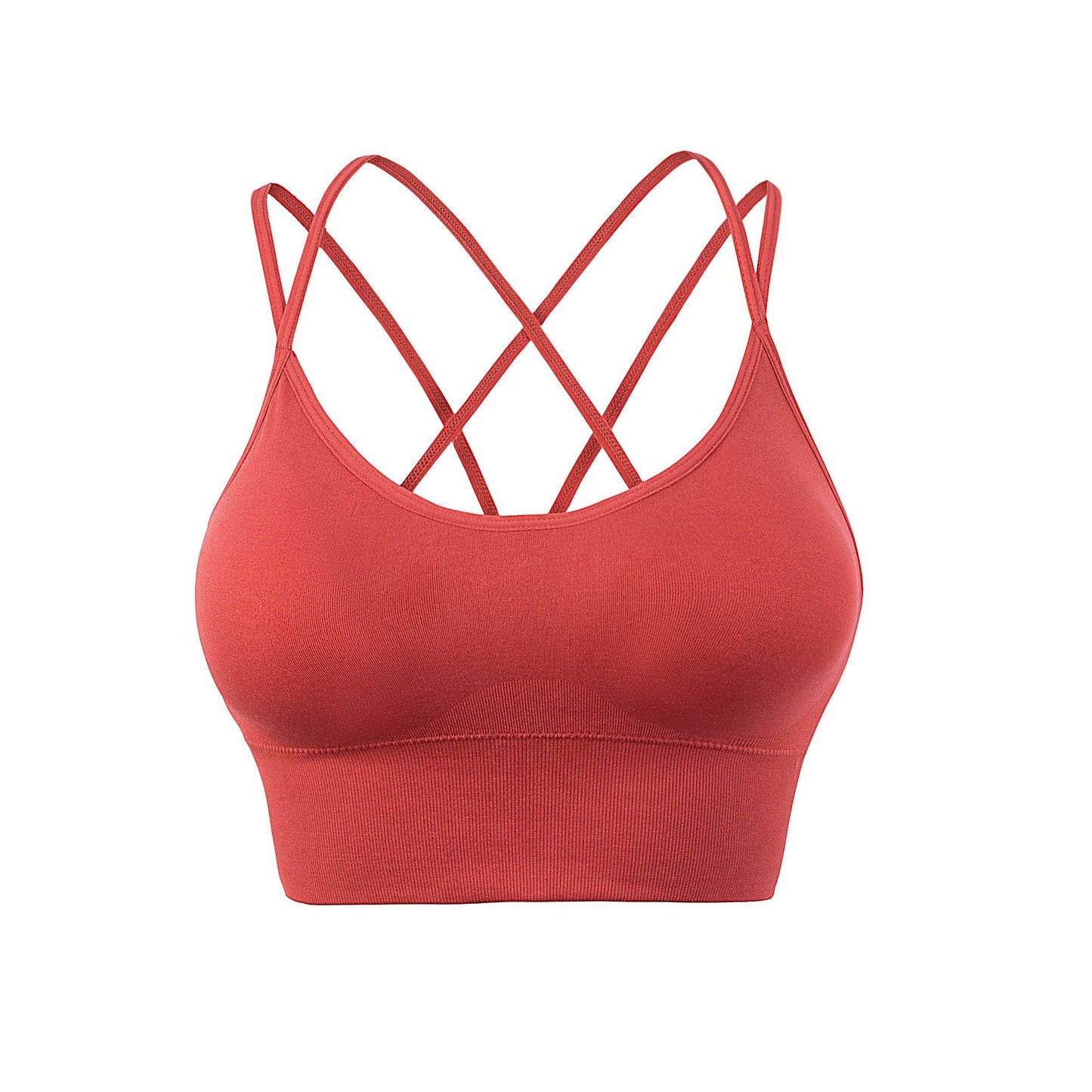 Thin Straps Cross Beautiful Back Yoga Sports Bra Quick-drying Shock-proof Running Fitness Sports