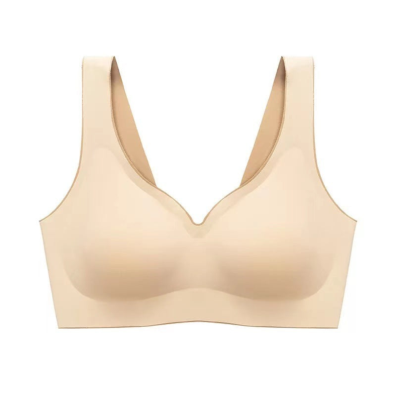 Seamless Sports Vest Antibacterial Gathering, No Steel Ring, Breathable And Comfortable Yoga Women's Underwear