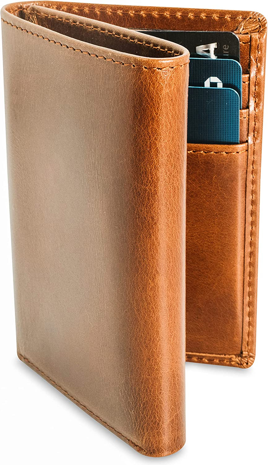 Top Grain Leather Trifold Wallet for Men | Ultra Strong Stitching | Handcrafted Argentinian Leather