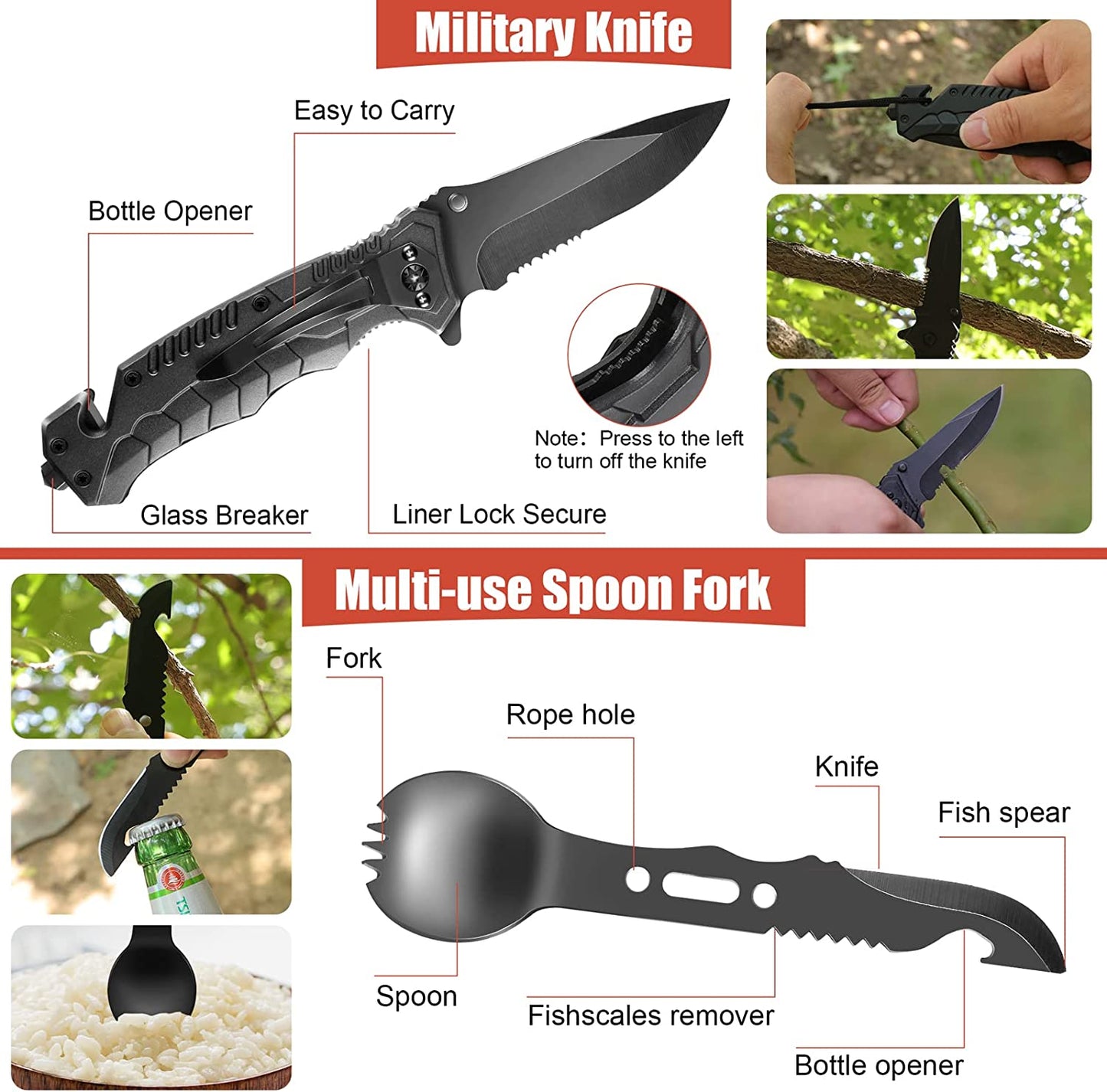 Gifts for Men Dad Husband, Christmas Day, Survival Kits 14 in 1,Survival Gear and Equipment, Cool Gadget Gifts