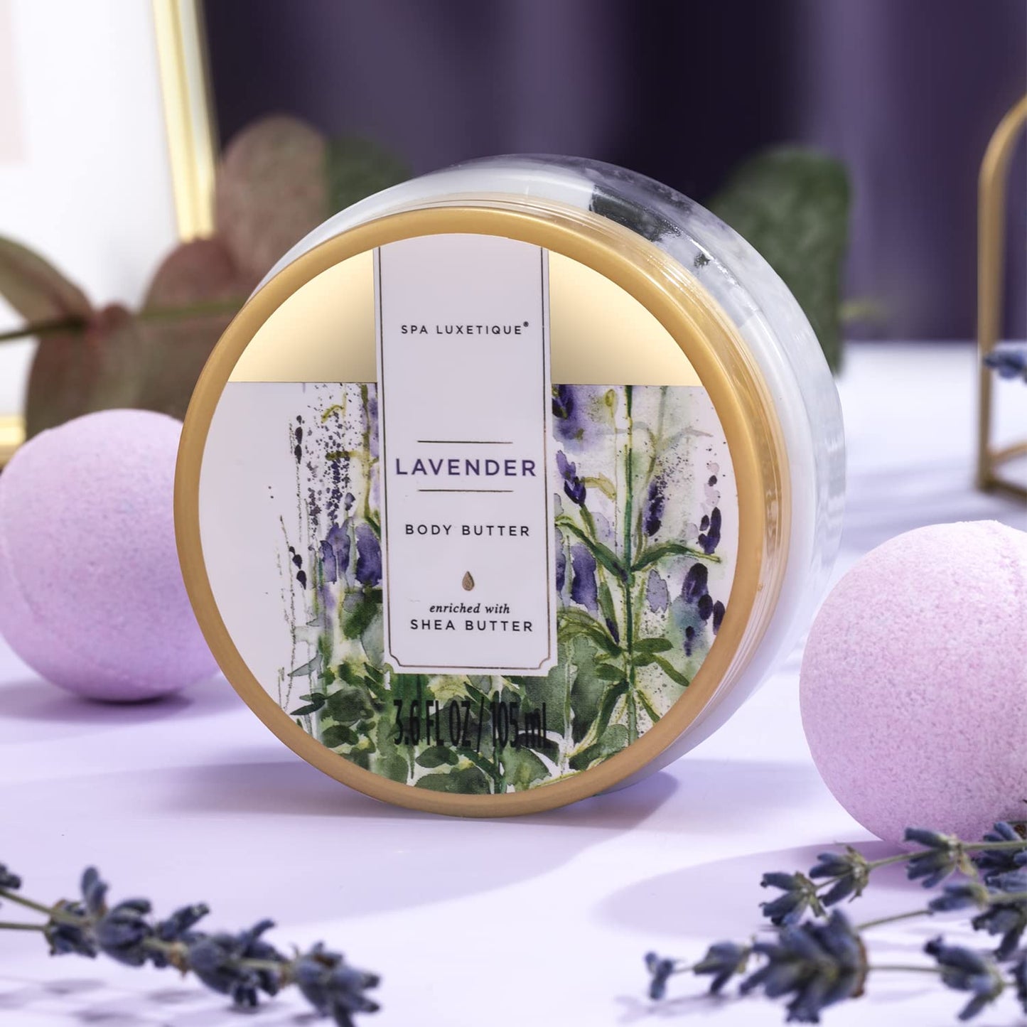Gift Baskets for Women, Spa Gifts for Women - 10Pcs Lavender Bath and Body Gift Set with Bath Bomb