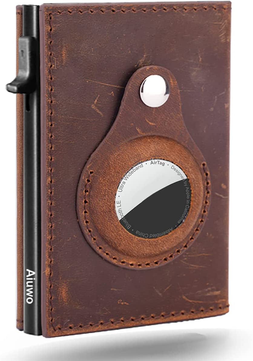 Airtag Wallet Men Wallets Credit Card Holder for Men with Airtag Slot RFID Blocking