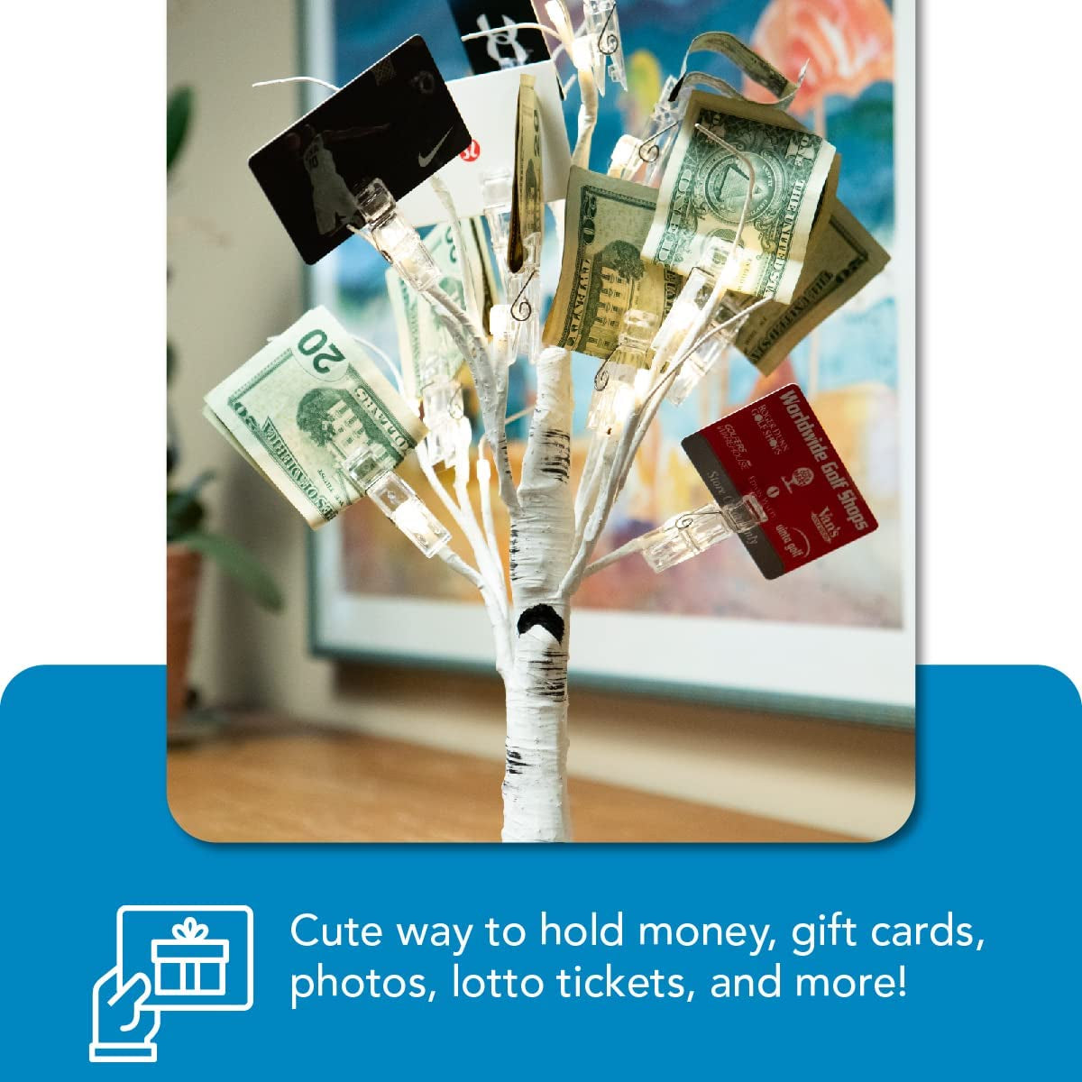 Money Tree Gift Holder - Gift Card Tree for Birthday, Holidays, and More