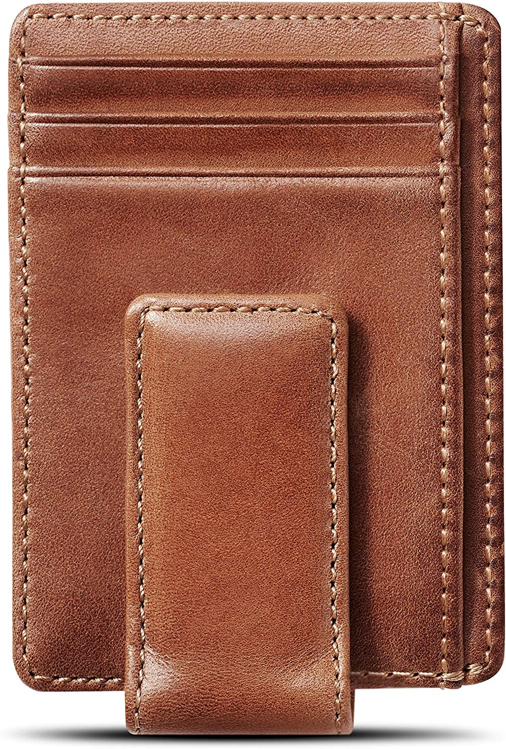 Money Clip Wallet | Super Strong Magnetic Clip | Minimalist Card Case with Money Clip
