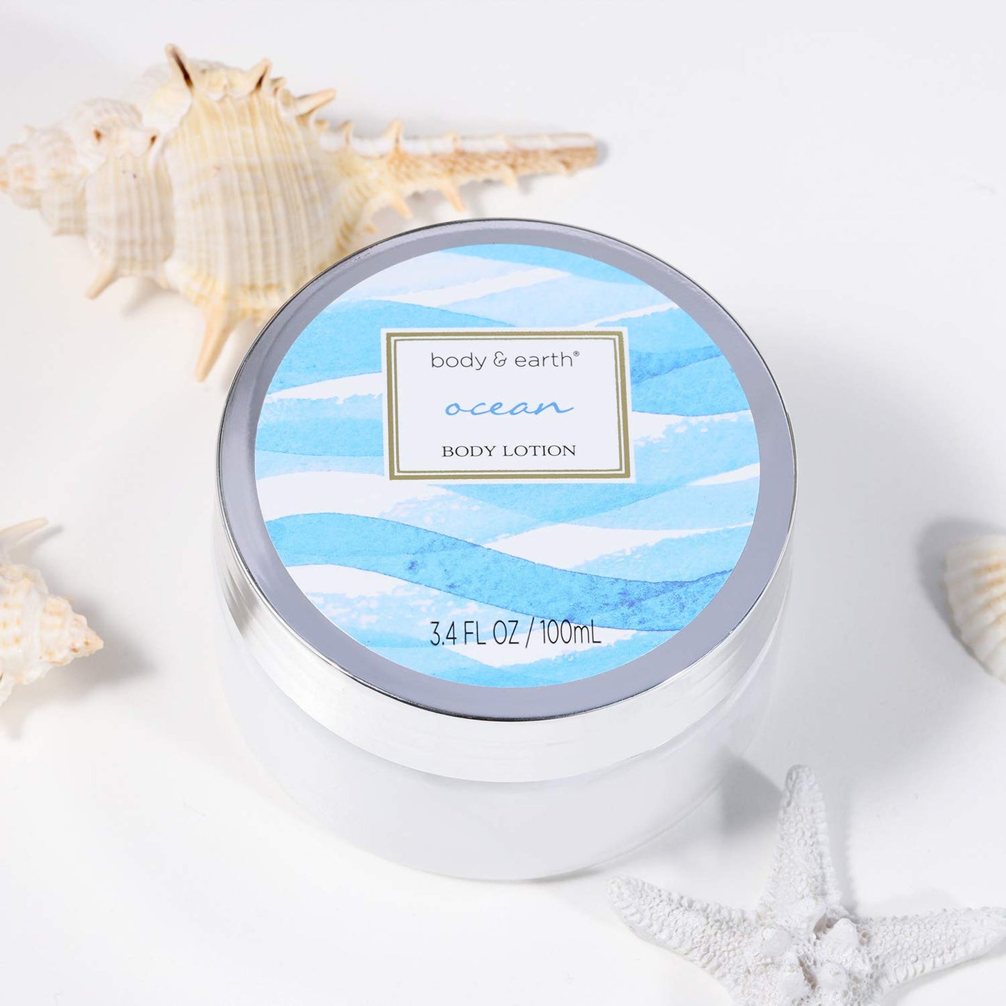 Bath Gift Set for Women, Spa Gift Baskets for Women, 7 Pcs Bath Set Scented with Ocean, Bath and Body Gift Basket, Birthday Gifts for Women