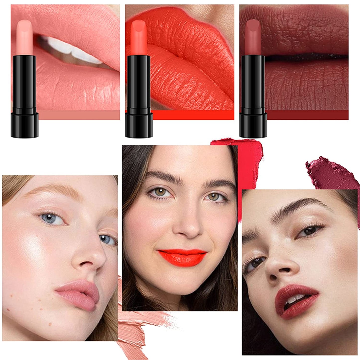 All-In-One Holiday Gift Makeup Set Cosmetic Essential Starter Bundle Include Eyeshadow Palette Lipstick Concealer Blush