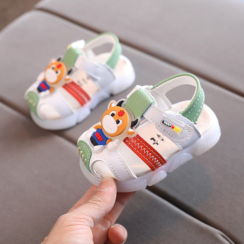 Baotou Anti-kick Baby Sandals Female 0-1 Years Old 2 Boys Cartoon Baby Shoes 2021 Summer New Toddler Shoes