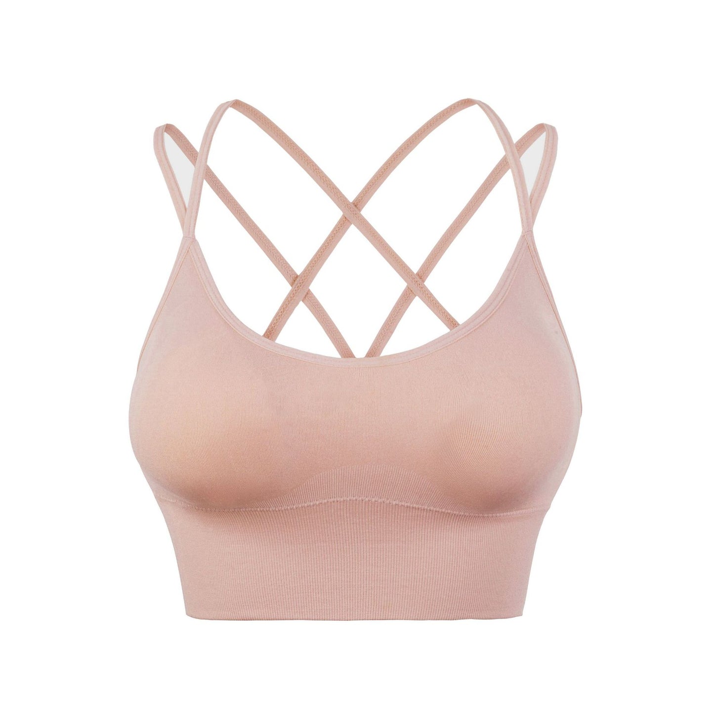 Thin Straps Cross Beautiful Back Yoga Sports Bra Quick-drying Shock-proof Running Fitness Sports