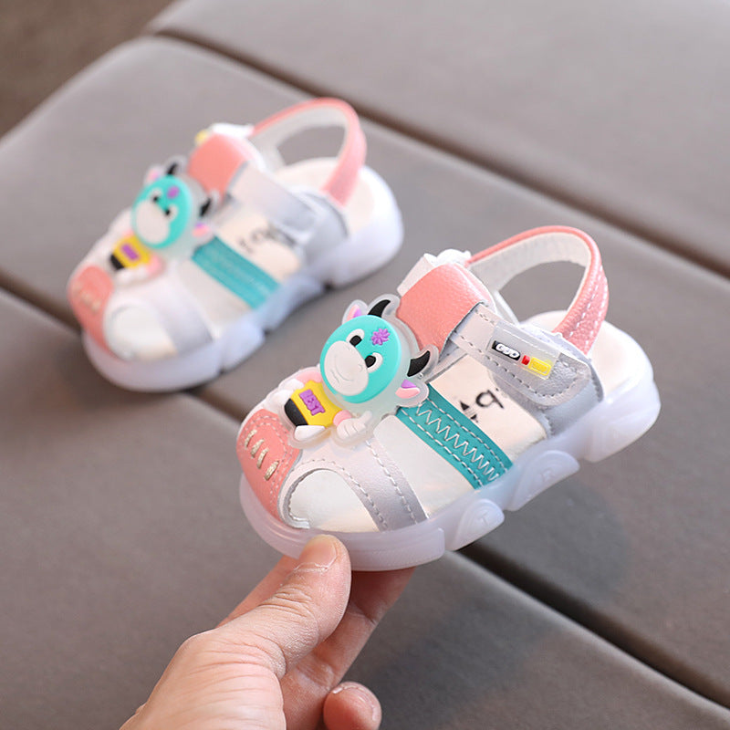 Baotou Anti-kick Baby Sandals Female 0-1 Years Old 2 Boys Cartoon Baby Shoes 2021 Summer New Toddler Shoes