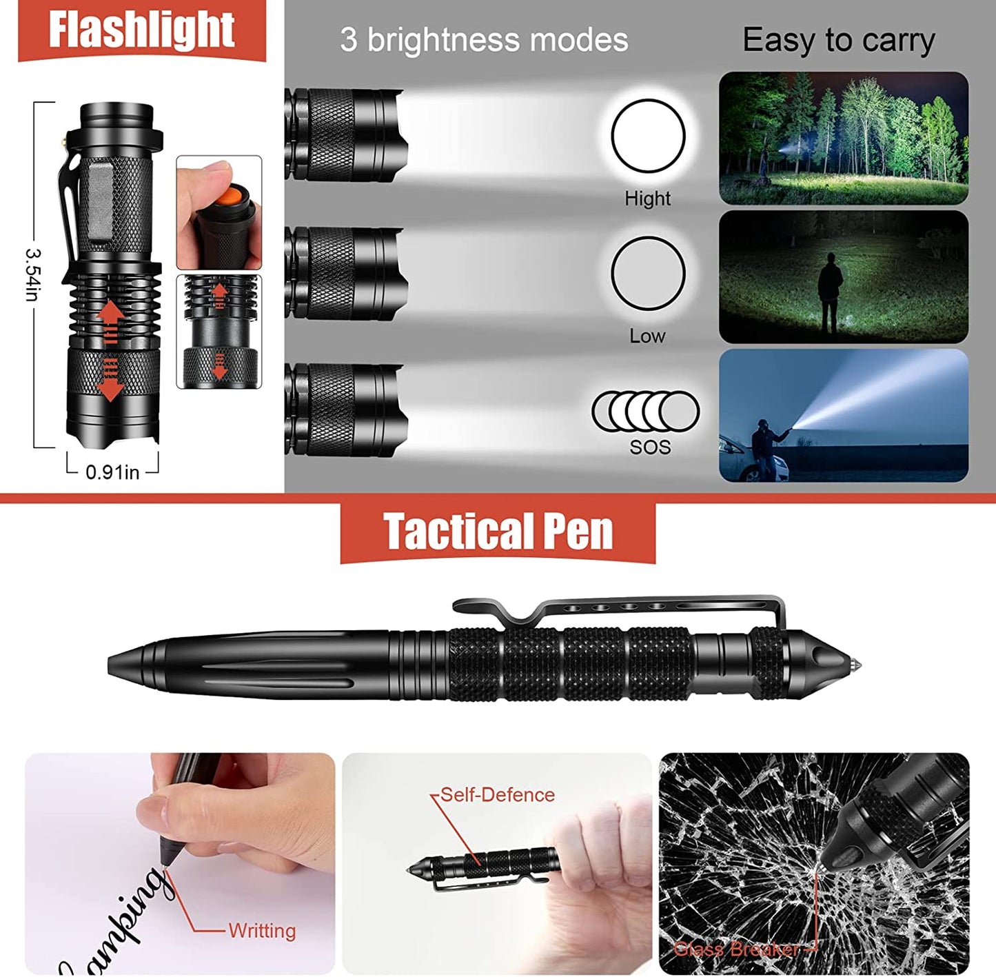 Gifts for Men Dad Husband, Christmas Day, Survival Kits 14 in 1,Survival Gear and Equipment, Cool Gadget Gifts
