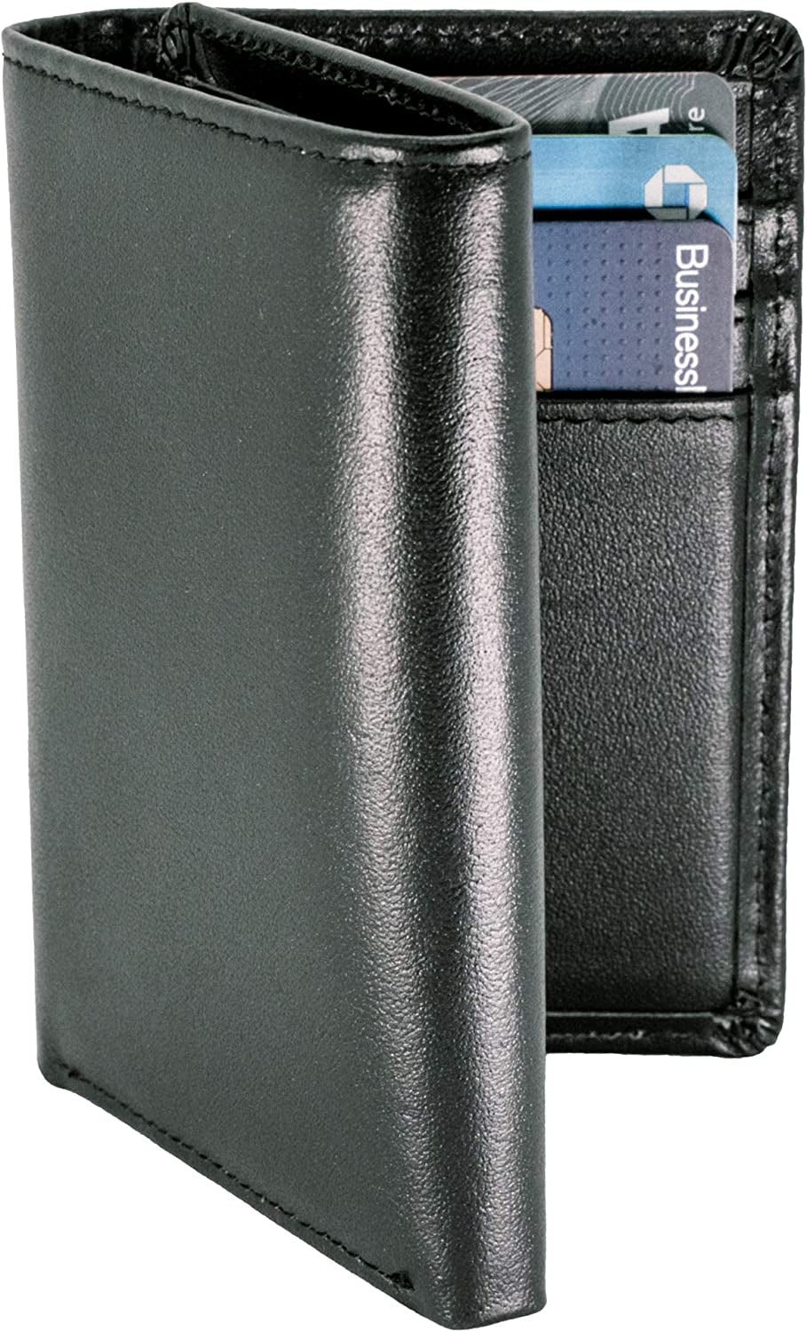 Top Grain Leather Trifold Wallet for Men | Ultra Strong Stitching, Tri-Fold Design