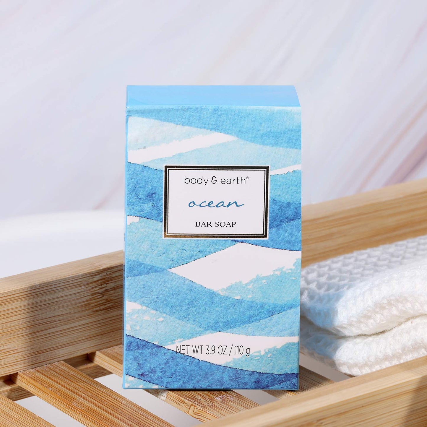 Bath Gift Set for Women, Spa Gift Baskets for Women, 7 Pcs Bath Set Scented with Ocean, Bath and Body Gift Basket, Birthday Gifts for Women