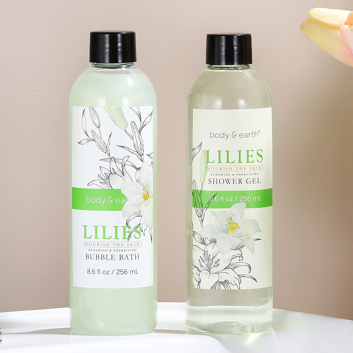 Gift Baskets for Women, Spa Basket Gifts for Women, Lily 10Pc Spa Kit Gift Set with Bubble Bath