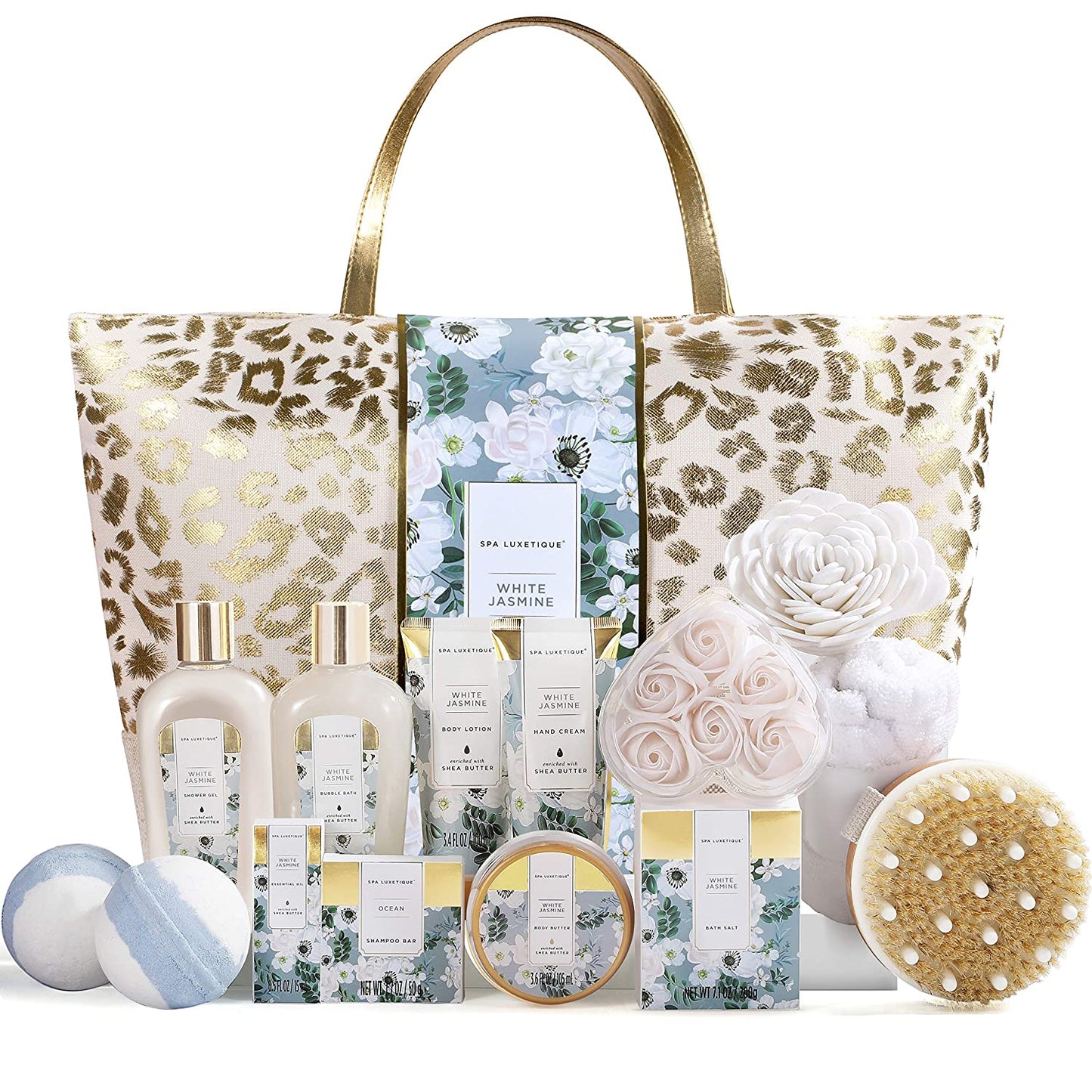 Spa Gift Baskets, Spa Gifts for Women, 15Pcs Spa Gift Set Includes Bath Bombs, Essential Oil, Hand Cream