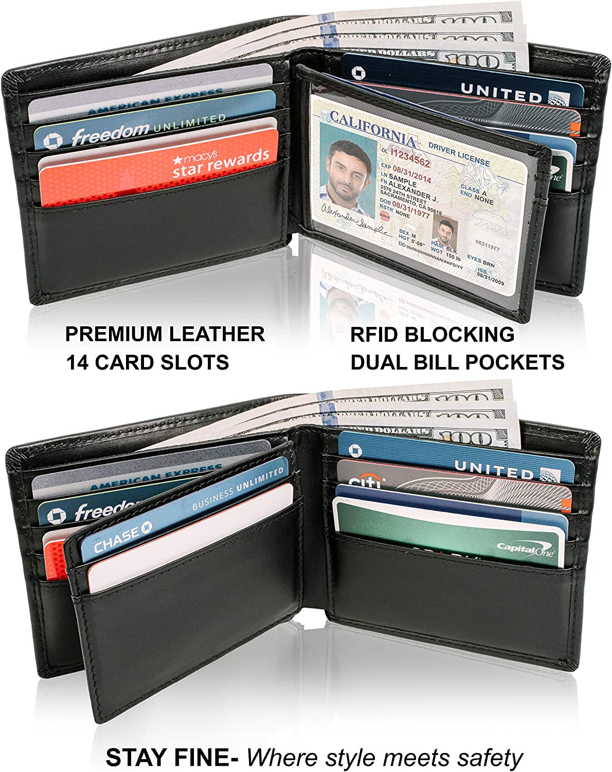 Top Grain Leather Wallet for Men | Ultra Strong Stitching | Handcrafted Argentinian Leather