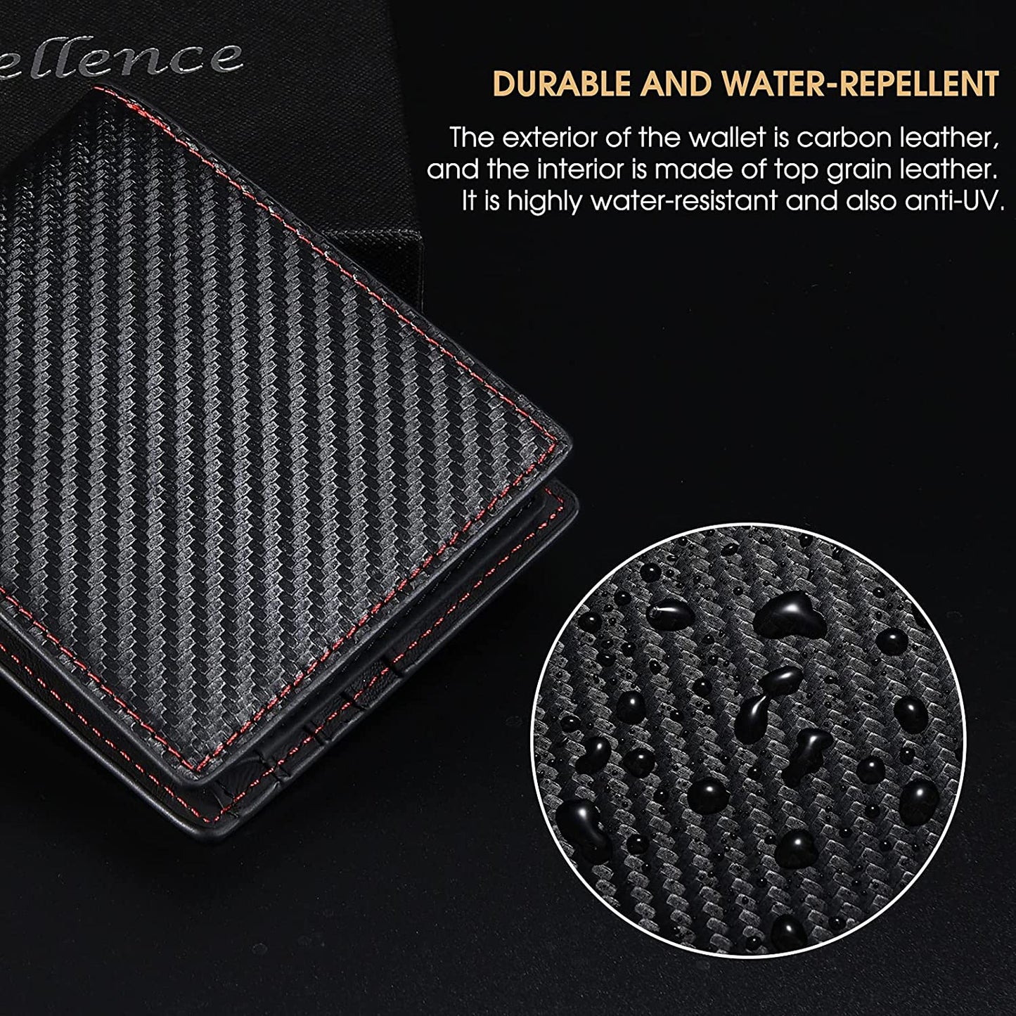Wallets for Men RFID Blocking - Leather Wallet for Men Bifold, Men's Wallet
