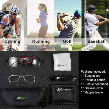 Sunglasses Photochromic for Men Running Fishing Biking Sunglasses UV Protection Glasses