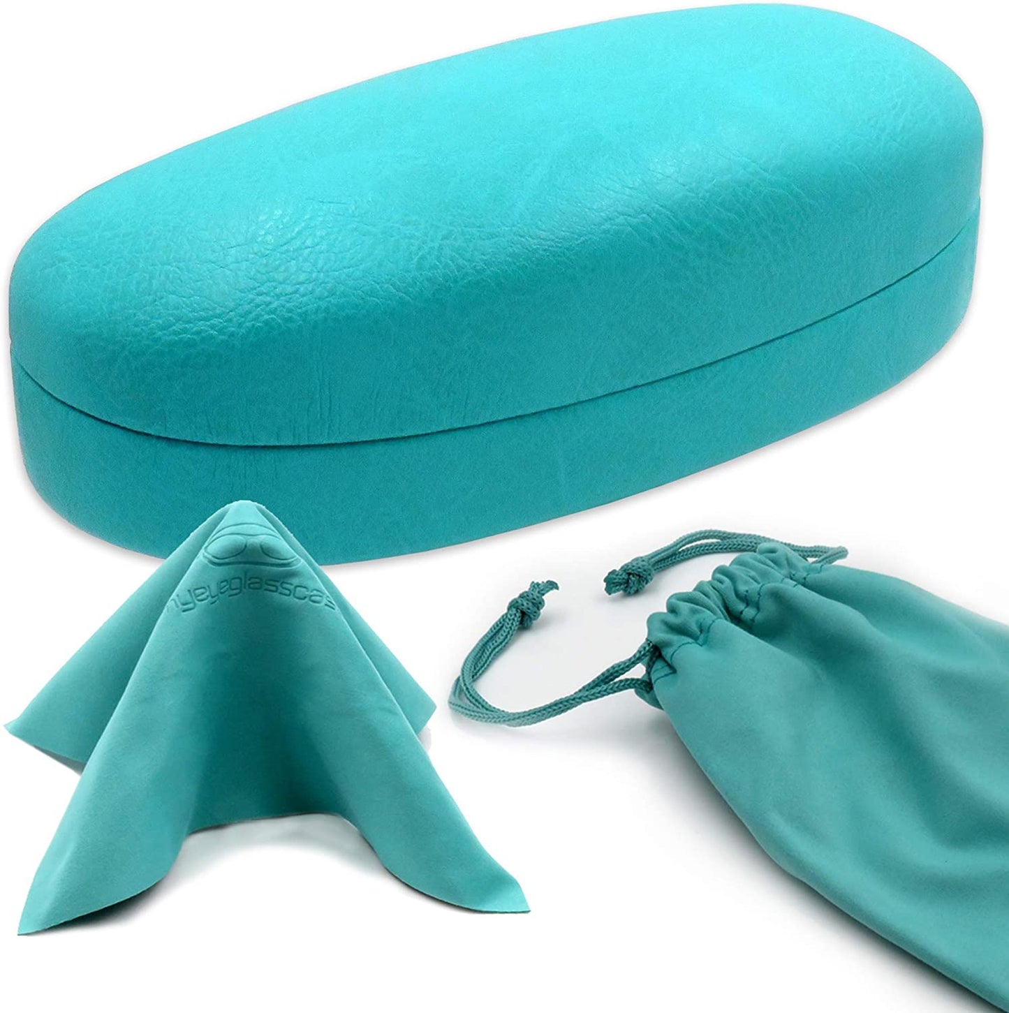 Hard Sunglasses Cases for Large to Oversized Frames with Cleaning Cloth