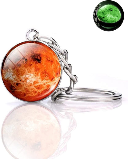 Solar System Planet Keychain Accessories, Pendant Glow in the Dark