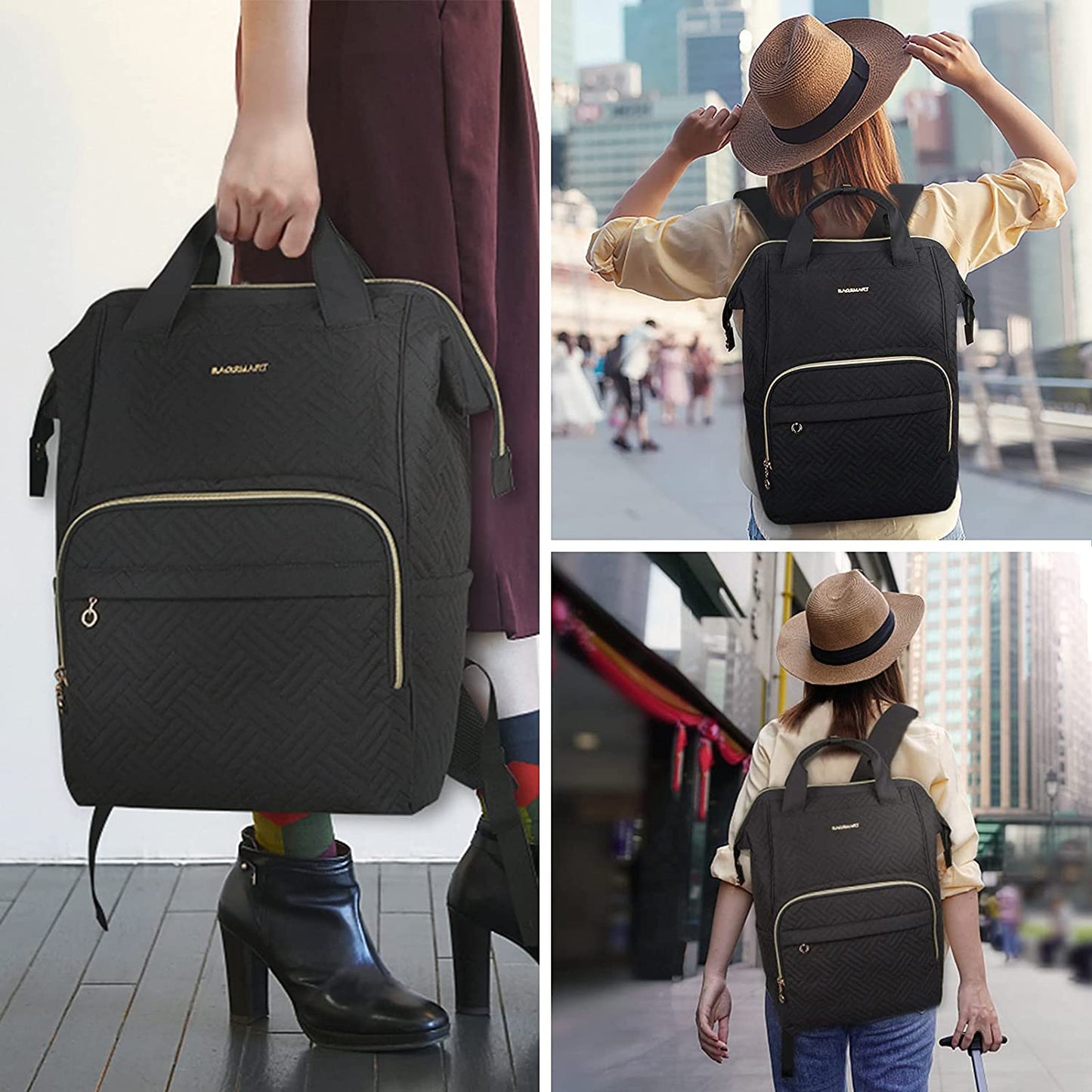 Laptop Backpack for Women Book Bag Cute Backpacks for School, Women's Work Travel College Backpacks