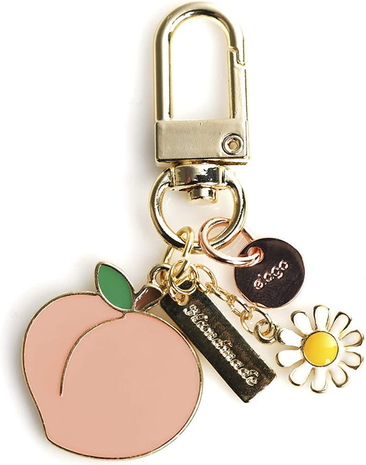 Airpods Keyring [PEACH] - Charm for Airpods, Handbag, Tote, Purse, Backpack, Bag, Car Key, Durable Keychain