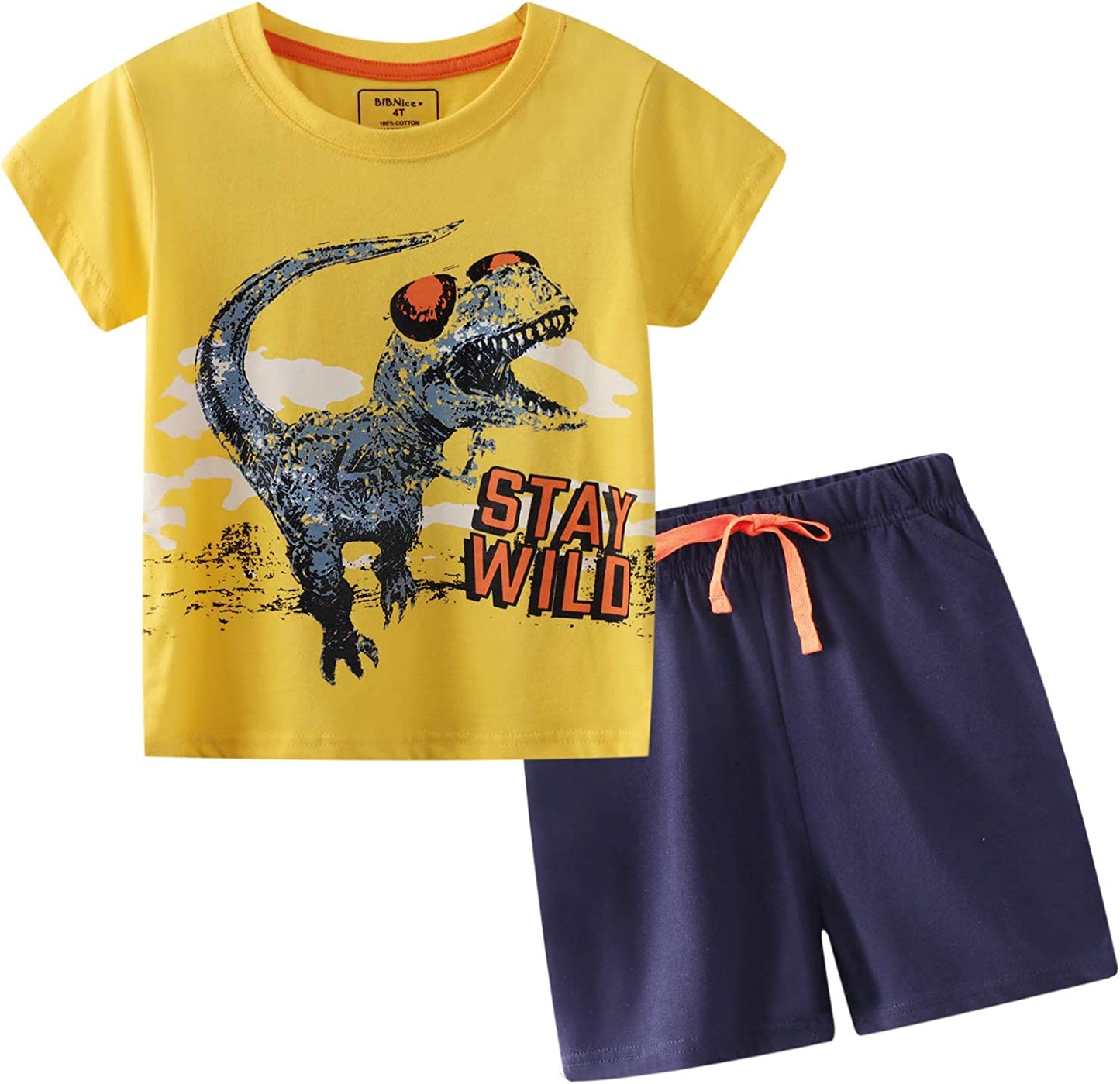 Toddler Boy Clothes Kids Summer Outfits Shirt Short Sets 2-7T