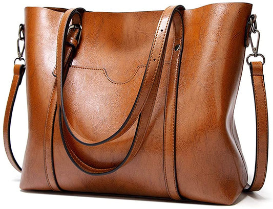 Women's Leather Purses and Handbags Top Handle Satchel Bags Tote Bags Tote Purses for Women