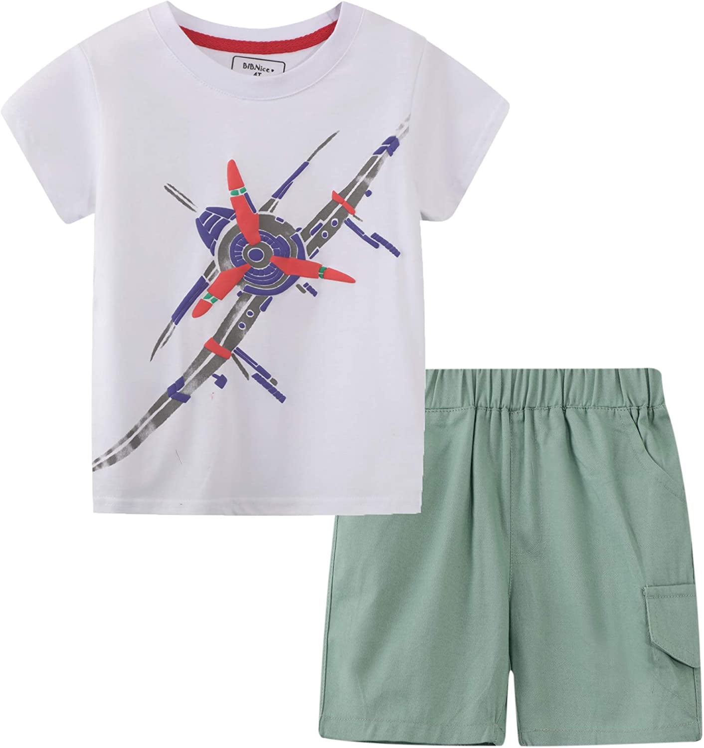 Toddler Boy Clothes Kids Summer Outfits Shirt Short Sets 2-7T