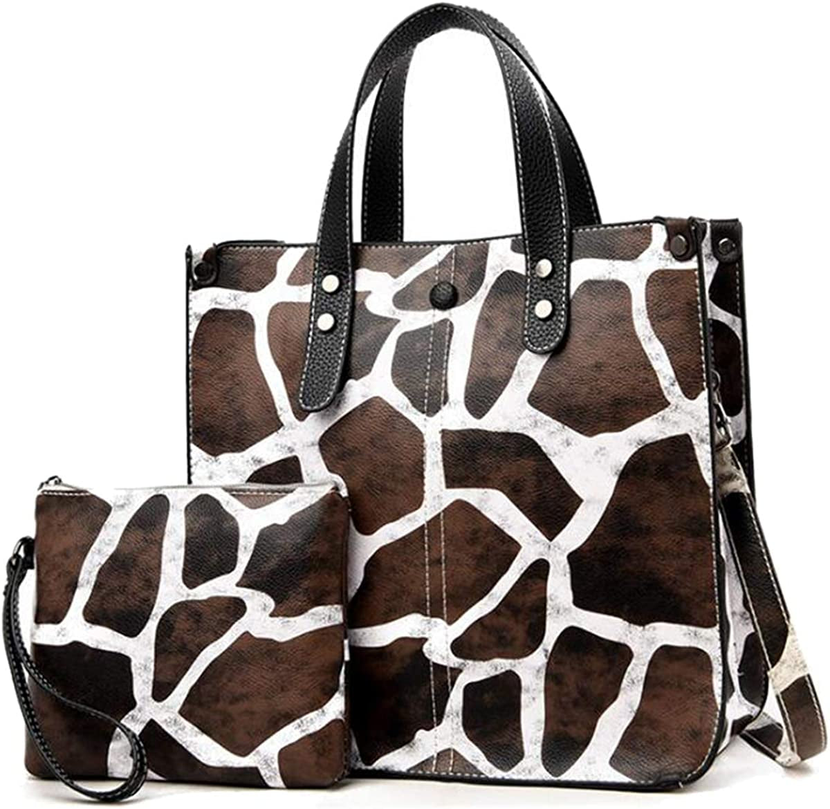 Tote Bag for Women Zebra Cows Deer Leopard Pattern Shoulder Bag Hobos Purse