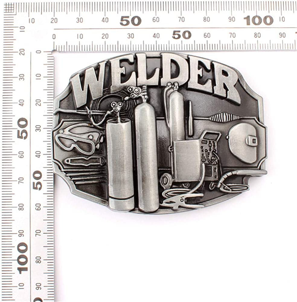 Pewter Welder Belt Buckle Welder Tool Native American Vintage Men'S Accessories