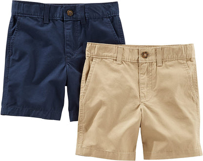 Simple Joys by Carter'S Toddler Boys' Flat Front Shorts, Pack of 2