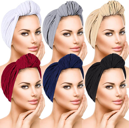 Women Turbans and Head Wraps,Skull-Caps,African Turban Flower Knot Pre-Tied Bonnet Beanie Cap for Women