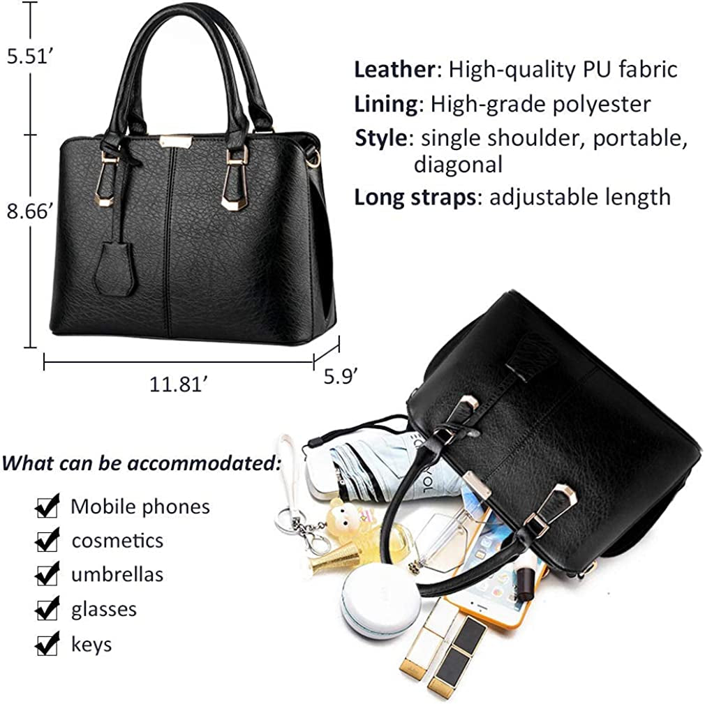 Women's Fashion Purses and Handbags Shoulder Tote Bags Top Handle Satchel for Women