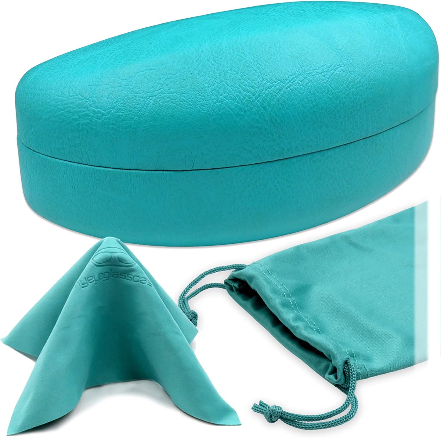 Hard Sunglasses Cases for Large to Oversized Frames with Cleaning Cloth