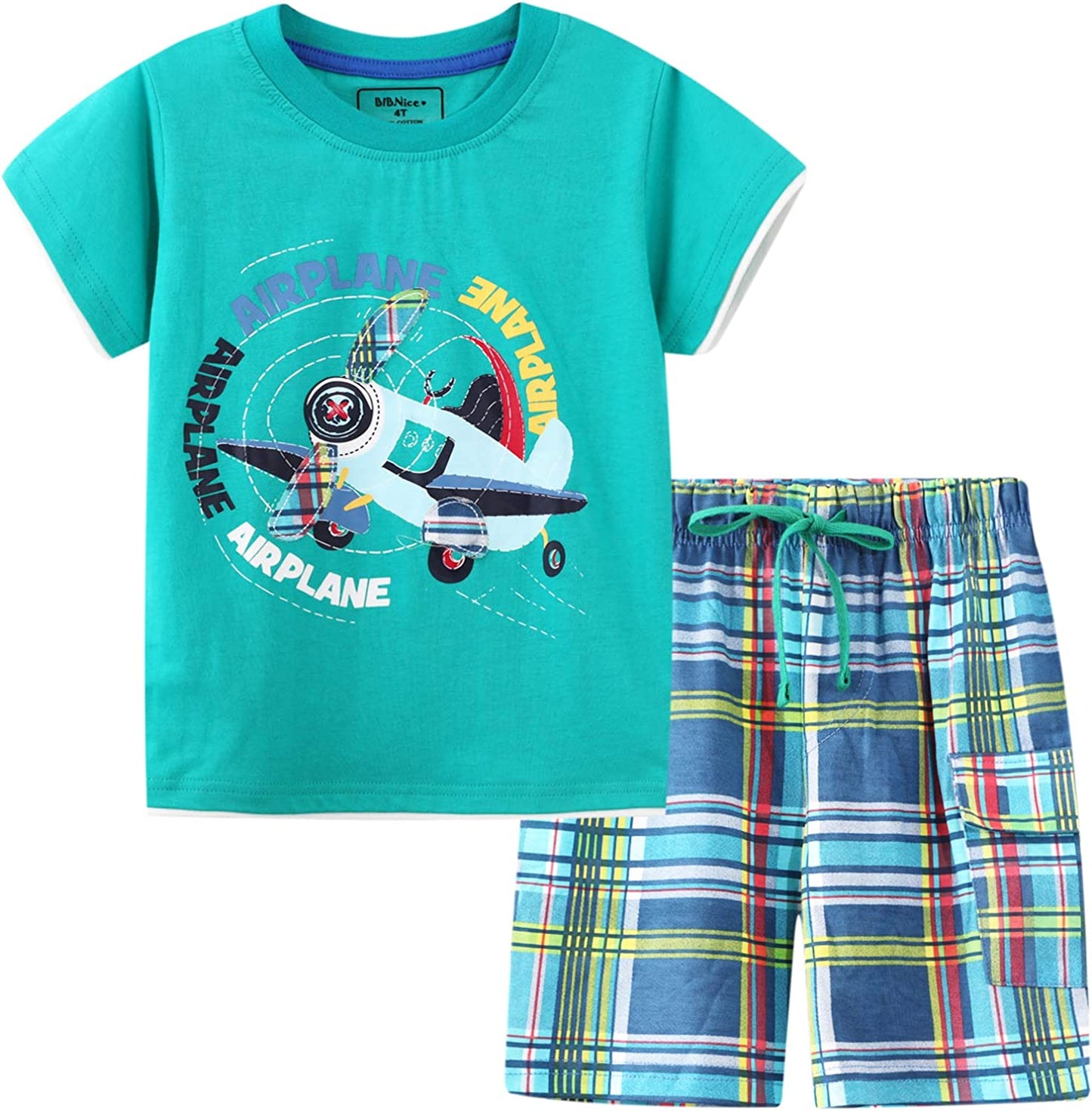 Toddler Boy Clothes Kids Summer Outfits Shirt Short Sets 2-7T