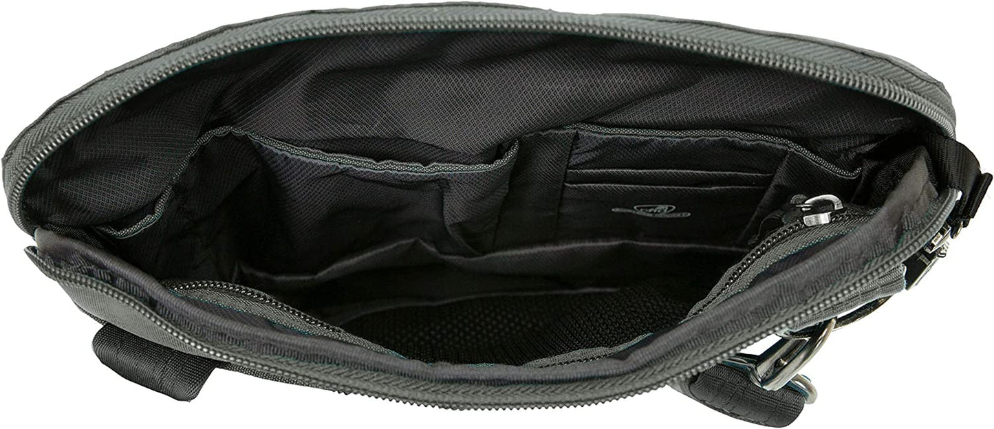 Anti-Theft Active Small Crossbody Bag, Charcoal