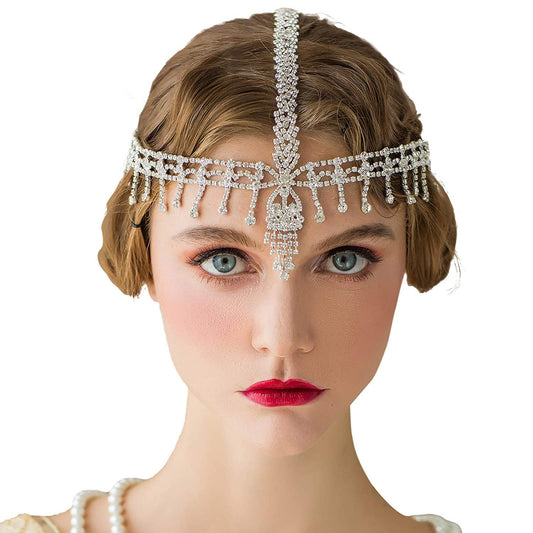 1920S Headband Great Gatsby Headpiece Rhinestone 1920S Headband Flapper Hair Accessories