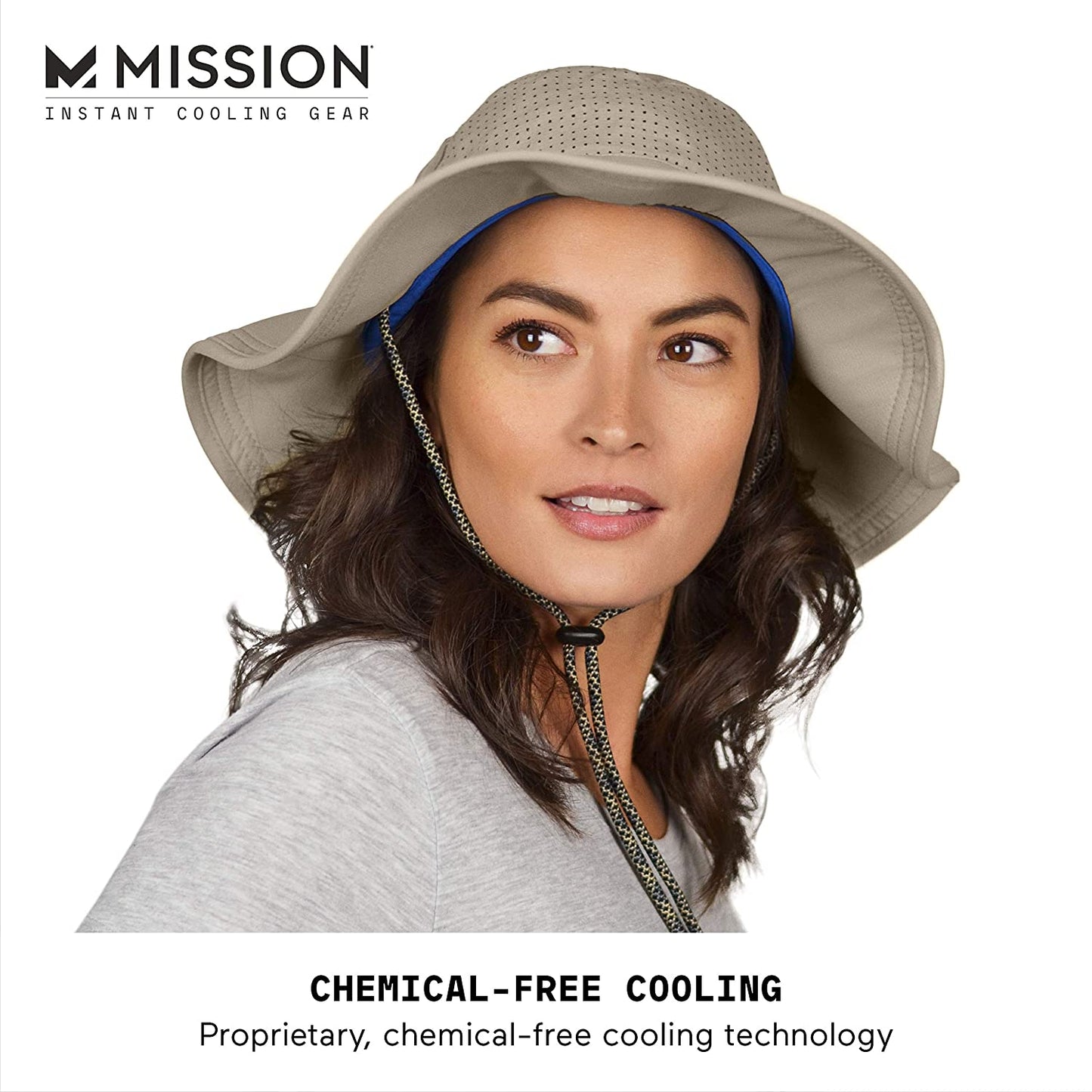 Cooling Booney Hat- UPF 50, 3” Wide Brim, Adjustable Fit, Mesh Design for Maximum Airflow and Cools When Wet