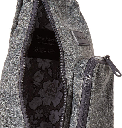 Women's Recycled Lighten up Reactive Mini Sling Backpack, Gray Heather, One Size