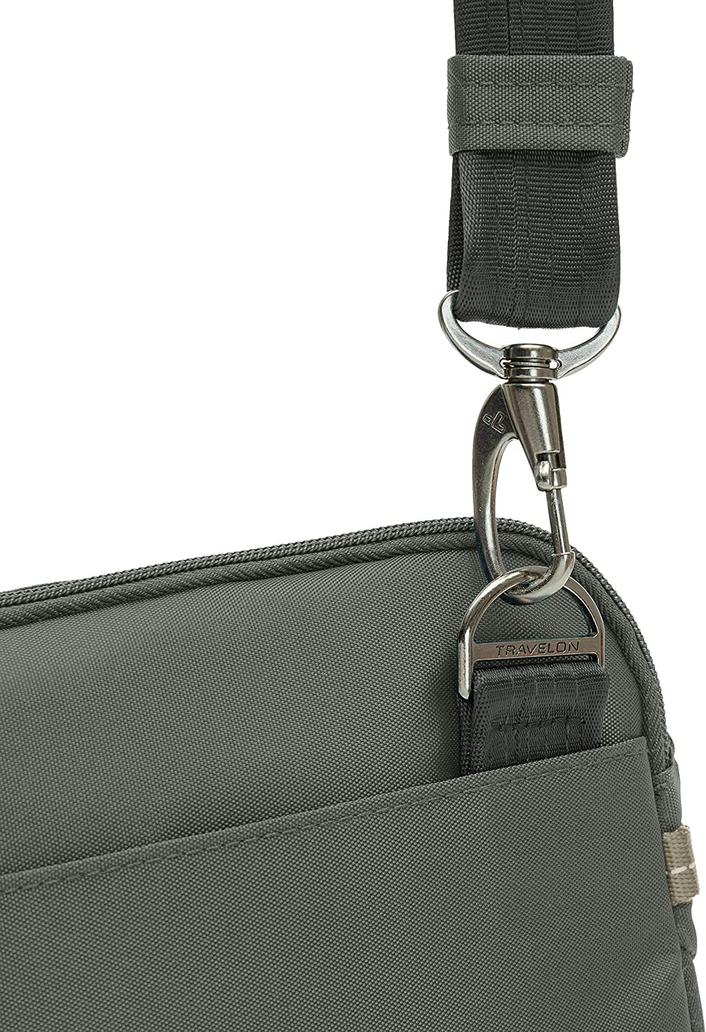 Anti-Theft Active Small Crossbody Bag, Charcoal