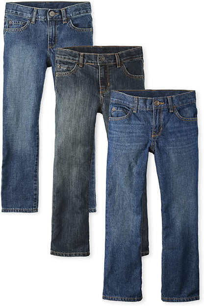 Boys' Basic Bootcut Jeans