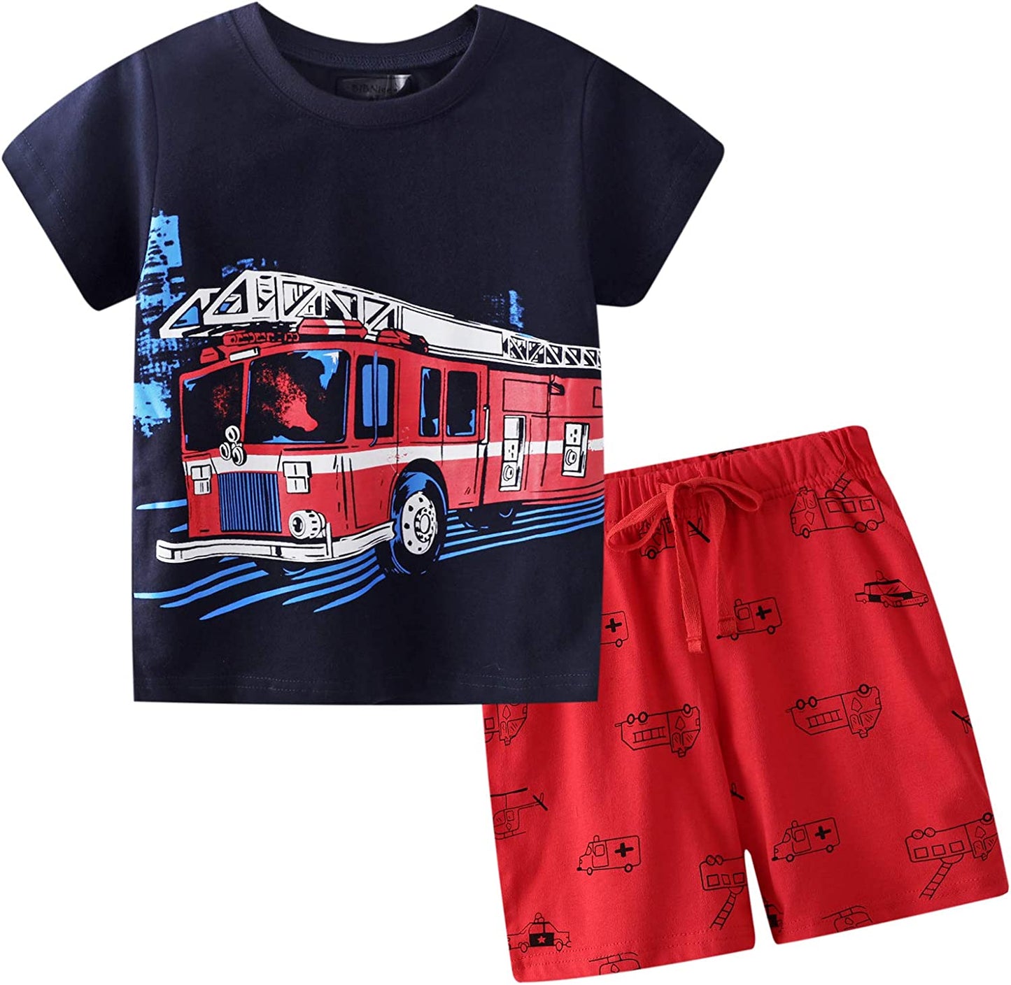 Toddler Boy Clothes Kids Summer Outfits Shirt Short Sets 2-7T